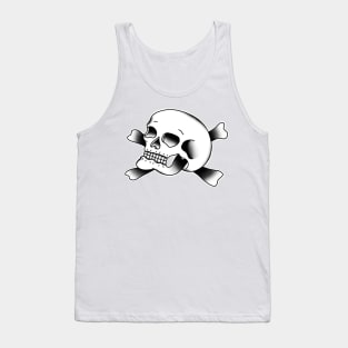 HomeSchoolTattoo Skull and Crossbones Tank Top